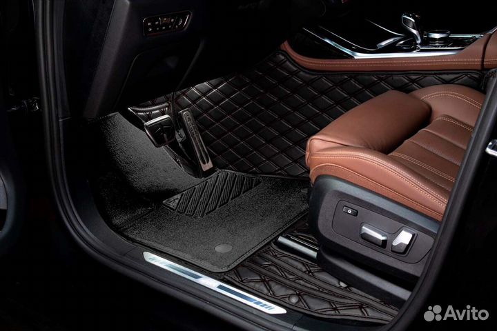 3D Коврики Lexus LX из Экокожи