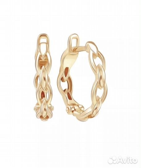 Серьги золотые