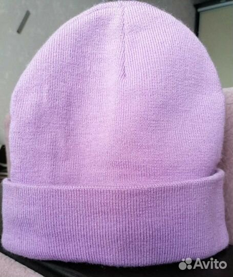 Женская шапка бини на флисе, р.50-58