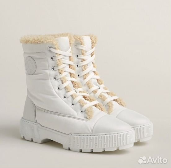 Ботинки с мехом Hermes