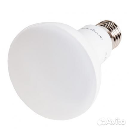 Лампа светодиодная LED 12вт зеркальная E27 R80 бел