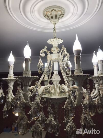 Люстра 8 рожков потолочная подвесная