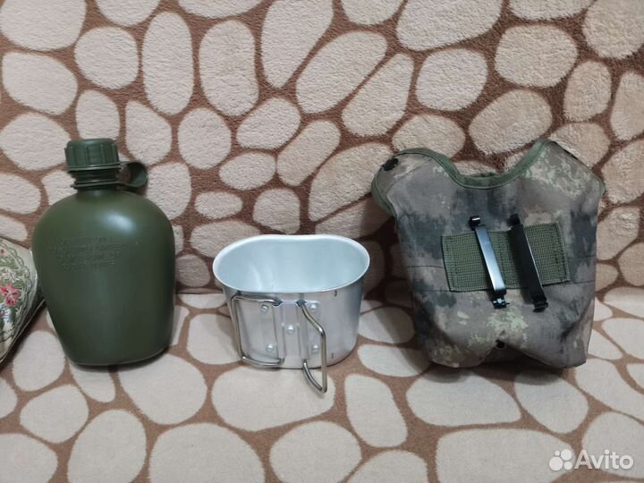 Фляжка походная с котелком