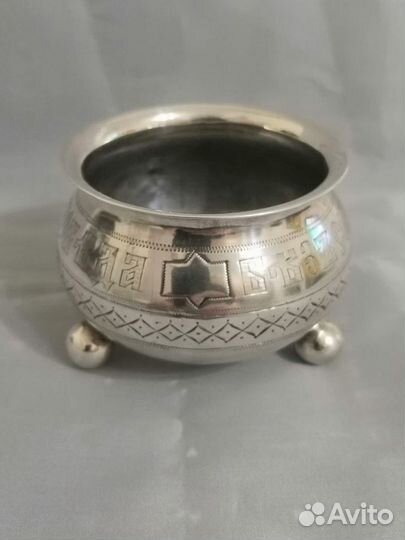 Серебряная солонка. (84 проб)