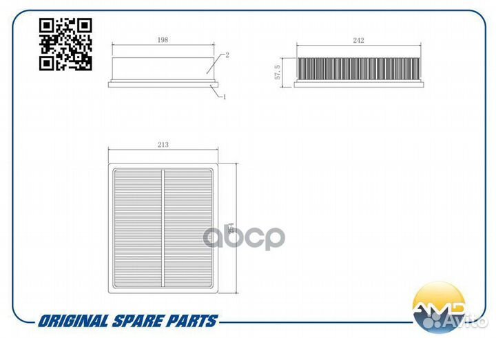 Фильтр воздушный amdfa33 AMD