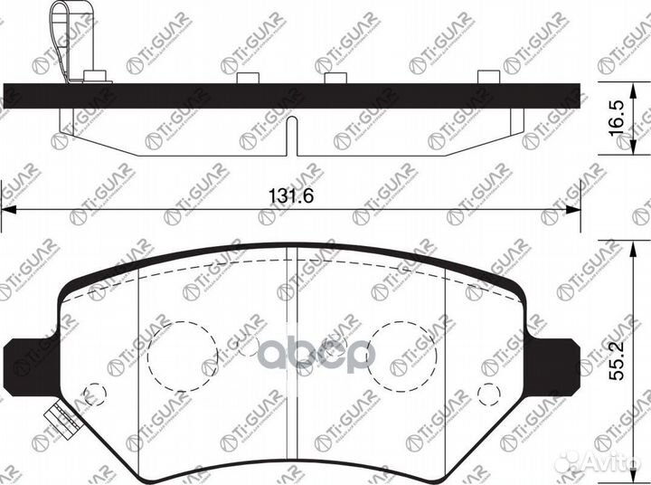 Тормозные колодки TG-0031/PN81001 * tiguar CHE