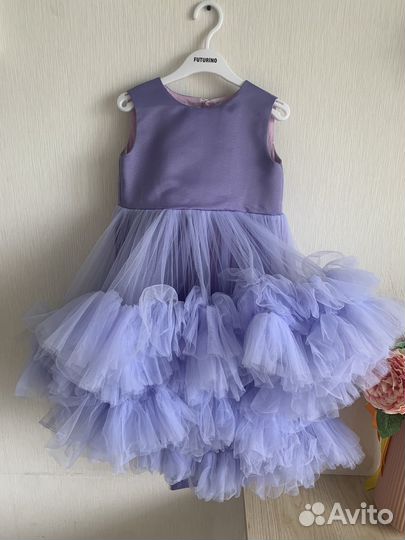 Нарядное платье для девочки 116-122 и туфельки