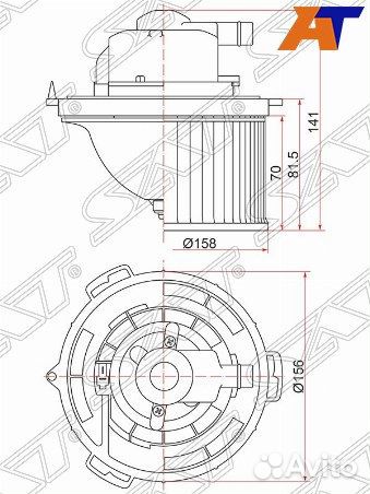 Мотор отопителя салона mazda 3, mazda 3/axela BK#