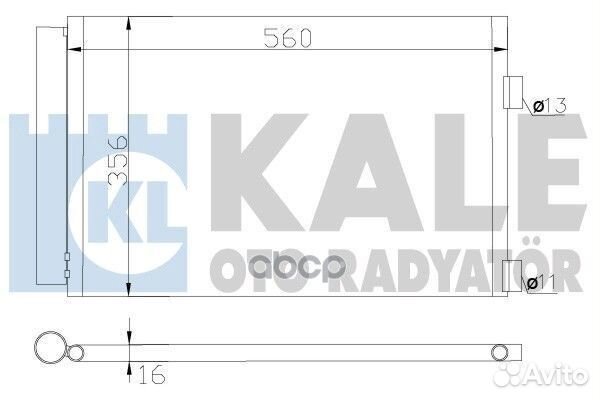 Радиатор кондиционера citroen belingo / C4 / C4