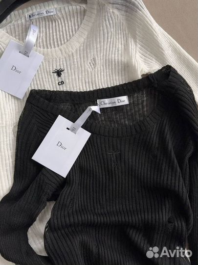 Полупрозрачный лонгслив CD Christian Dior