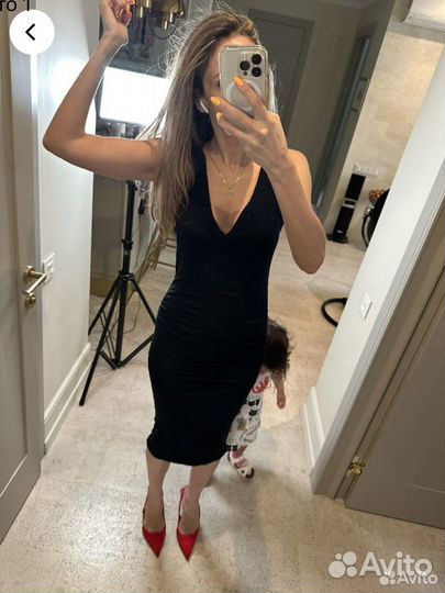 James Perse 2 на М черное Платье