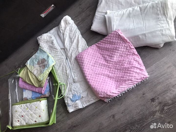 Бортики в кроватку, конверт для новорожденного, од