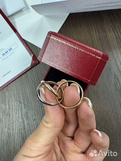 Кольцо cartier trinity classic