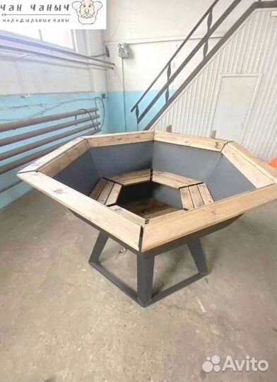 Банный чан на дровах