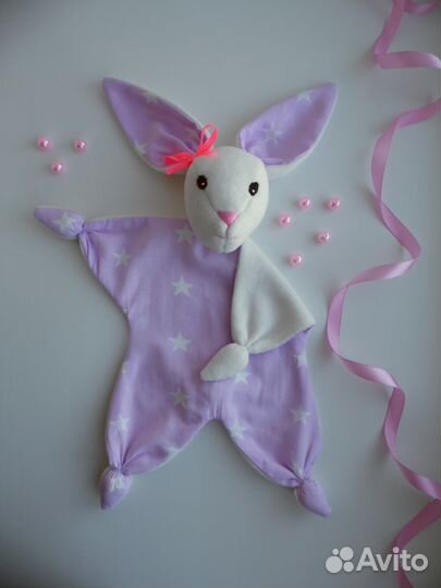 Зайка-комфортер для новорожденных