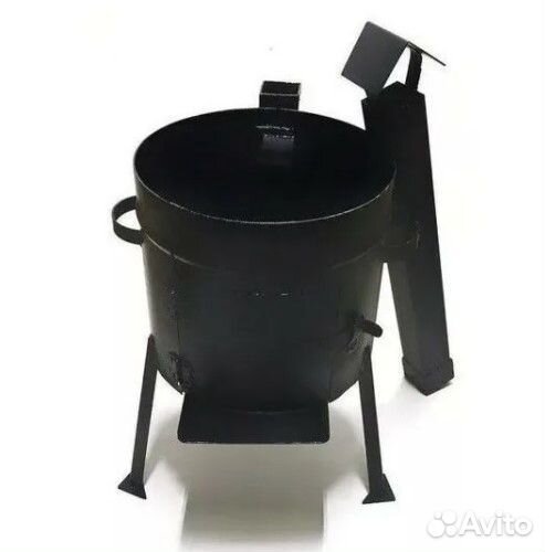 Усилиная Печь труба под казан 8 литров 3 мм сталь