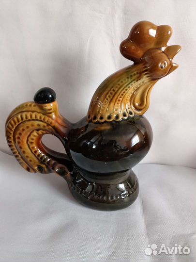 Штоф Петух, керамика, майолика