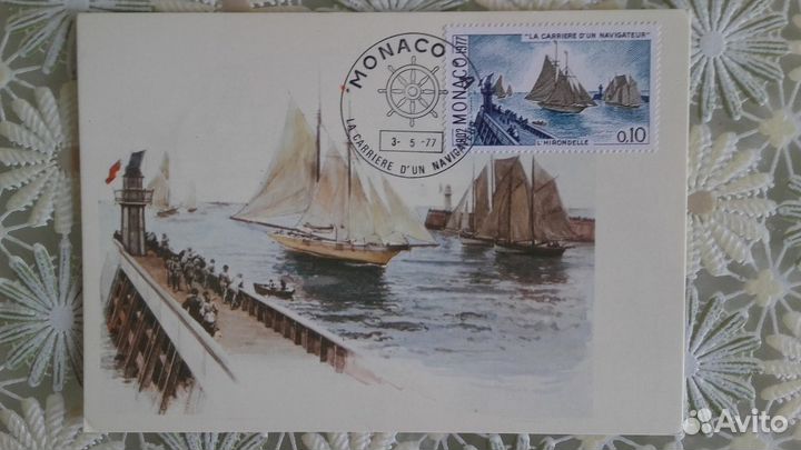 Продам почтовые карточки Monaco 1977 года