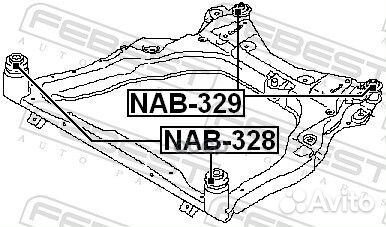 Сайлентблок подрамника задний Nissan Maxima J32