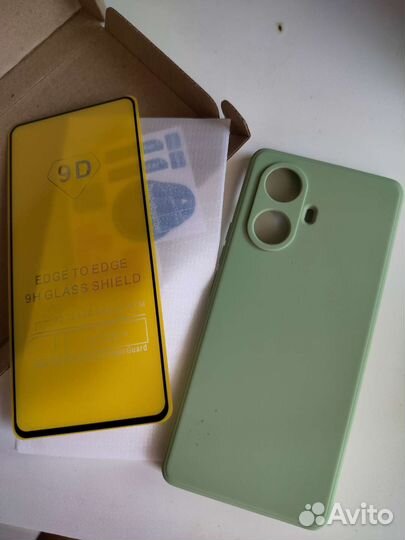 Защитное стекло Realme 10 pro+чехол