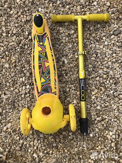 Самокат Городской Y-scoo желтый