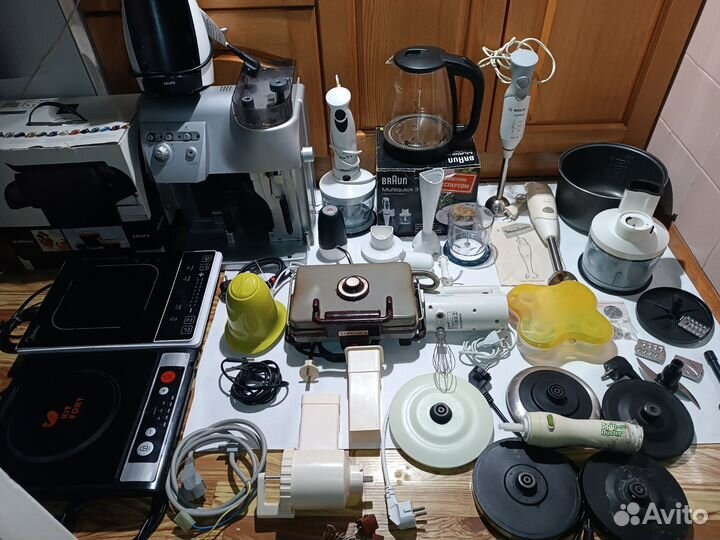 Кухонные приборы, миксеры, плитки, запчасти
