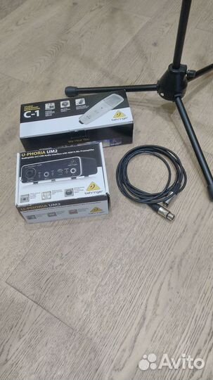 Микрофон behringer c1 + u-phoria um2
