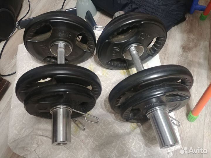 Гантели разборные 18кг каждая