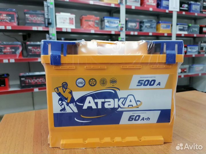 Аккумулятор атака 60А/ч 500А