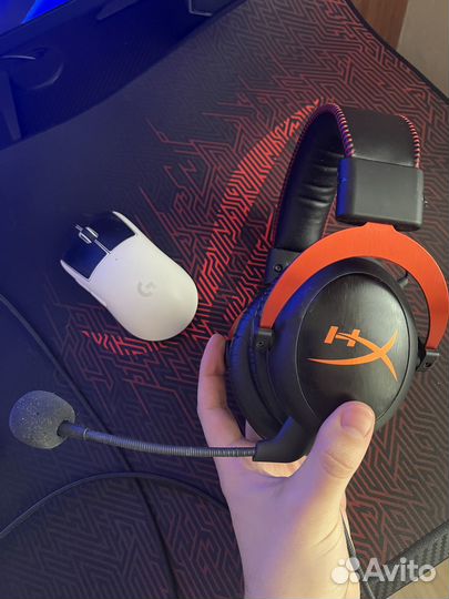 Наушники HyperX Cloud II red