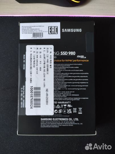 SSD Samsung 980 250gb