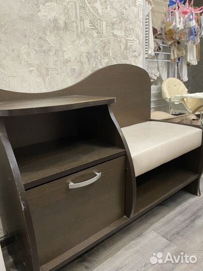 Тумба для обуви с сидением обувница банкетка