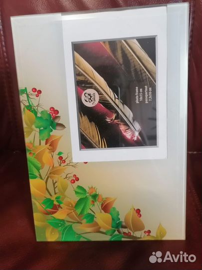 Фоторамка стеклянная для фото 10*15 новая