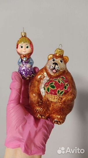 Набор елочных игрушек Irena Маша и медведь