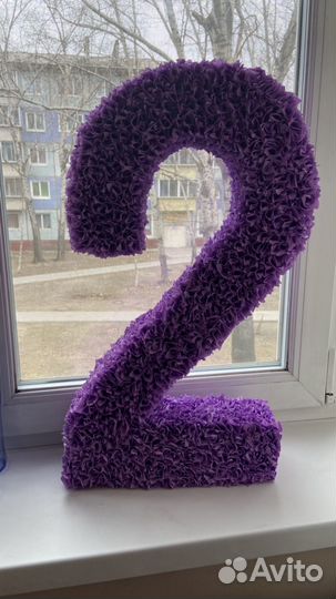 Цифра 2 на день рождения