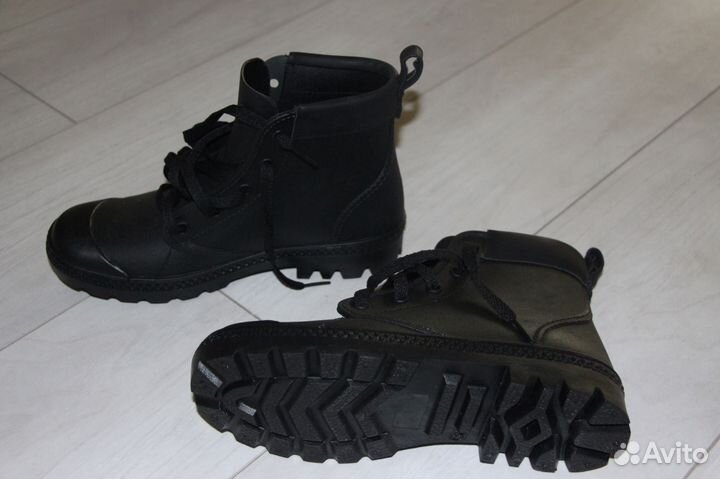 Резиновые ботинки на шнурках, 37 размер