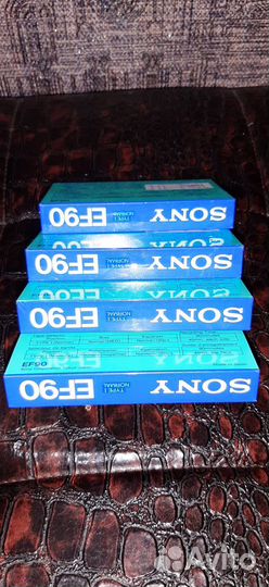 Аудиокассеты запечатанные sony EF 90 (япония )