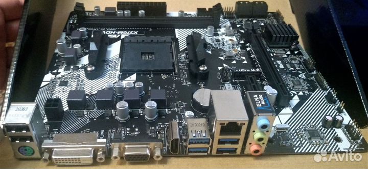 Мп asrock X370M-HDV R4.0 + проц. амд A12-9800