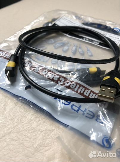 Кабель USB 2.0 AM-Micro B 2A 1M