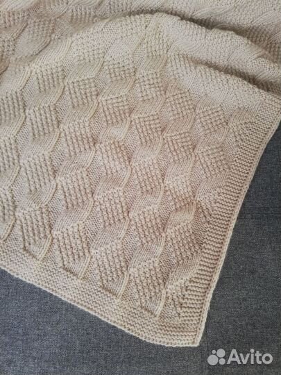 Плед детский вязаный ручная работа