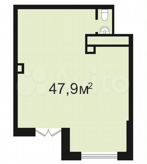 Торговая площадь, 47.9 м²