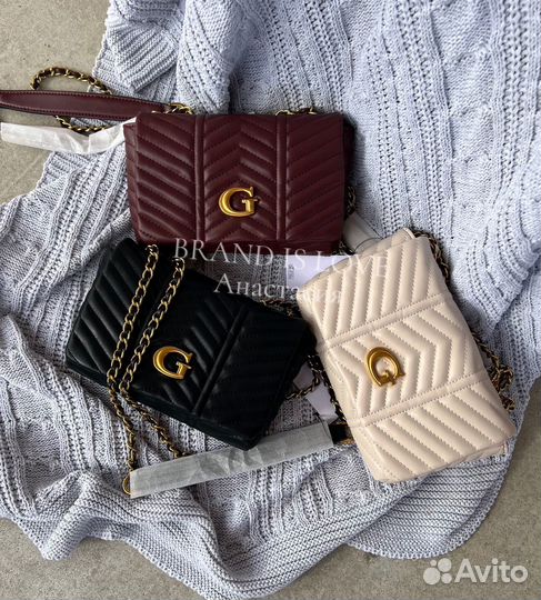 Сумка guess lovide стеганая 3 цвета коллекция 2024