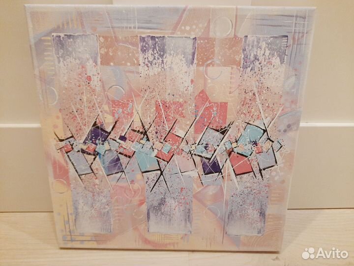 Картина розовый взрыв