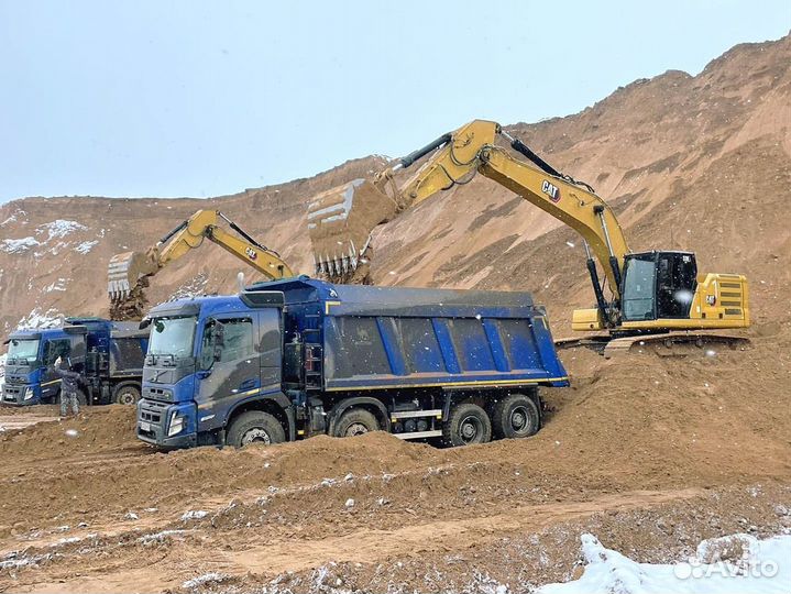 Песок карьерный с доставкой