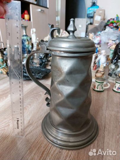 Оловянная пивная кружка