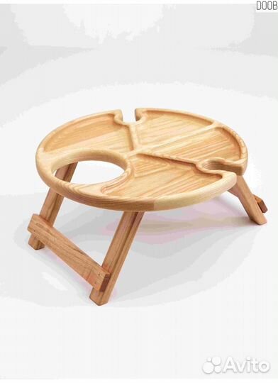 Деревянный винный столик опт