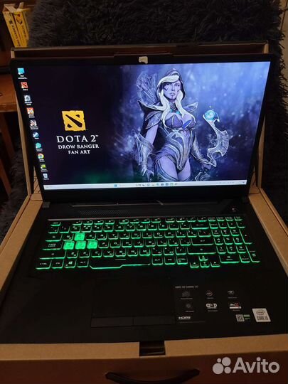 Asus TUF Gaming F17 FX706LI GTX1650Ti озу 16gb