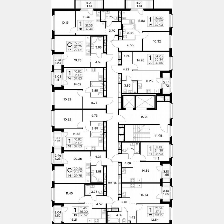 Квартира-студия, 29 м², 3/15 эт.