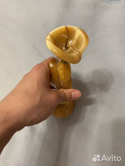 Подсвечник из селенита 20см