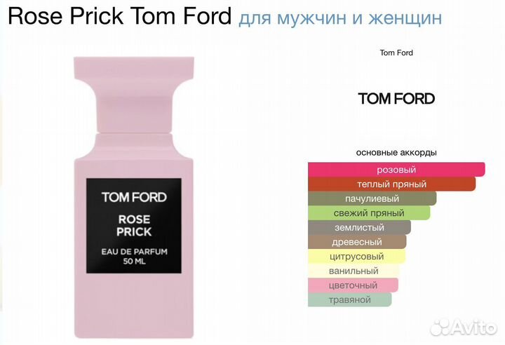 Духи унисекс Tom Ford Rose Prick 100мл